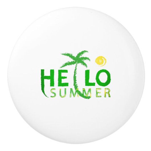 hallo keramische knop (Voorkant)