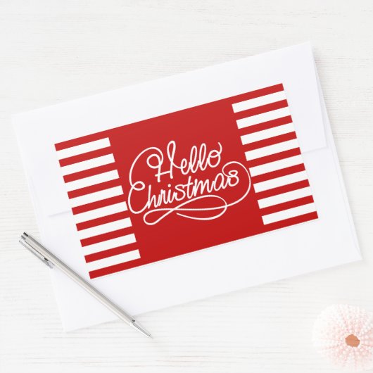 hallo kerstfeestdag Sticker (Envelop)