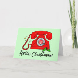 Hallo Kerstmis! Telefoonnummer opnieuw leeg Feestdagen Kaart