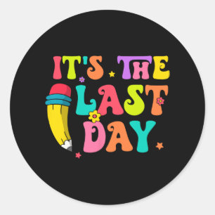 Hallo Kind De laatste dag van de school Ronde Sticker