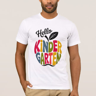 Hallo Kinder Garten Eerste dag van de school T-shirt