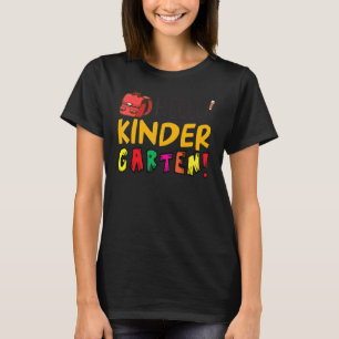 Hallo Kinder Garten Eerste Dag Van School Terug Na T-shirt