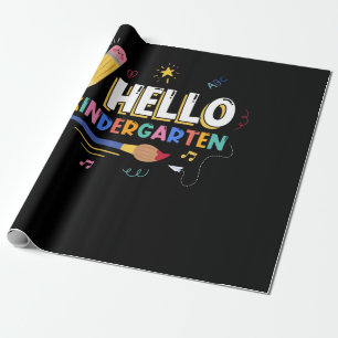 hallo Kindergarten Cadeaupapier