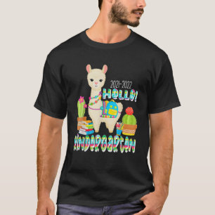 hallo Kindergarten Cute Llama Alpaca terug naar Sc T-shirt