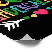 hallo Kindergarten Hart-leraar student terug naar Poster (Hoek)