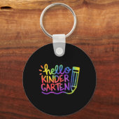 hallo Kindergarten leraar tijger Sleutelhanger (Achterkant)