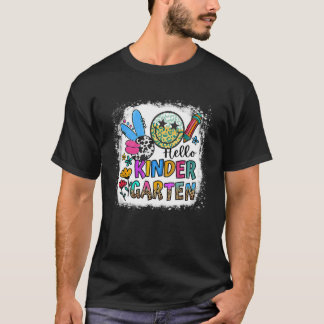 hallo Kindergarten Lopard Terug naar de schoollera T-shirt