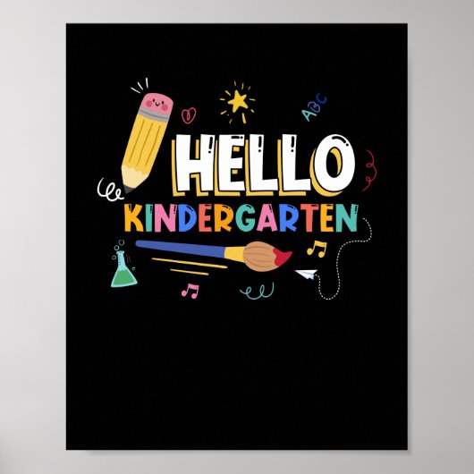 hallo Kindergarten Poster (Voorkant)