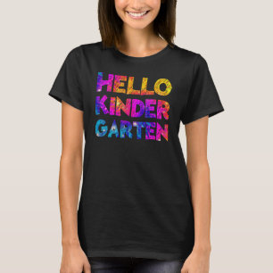 hallo Kindergarten Team Kinder Terug naar school S T-shirt