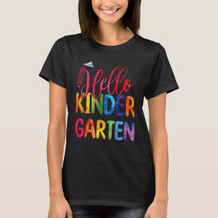 hallo Kindergarten Team Kinder Terug naar school S T-shirt