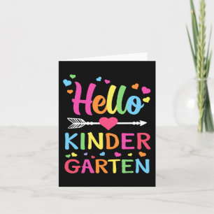hallo Kindergarten Team Kinder Terug naar School T Kaart