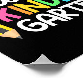 hallo Kindergarten Team Kinder Terug naar School T Poster (Hoek)