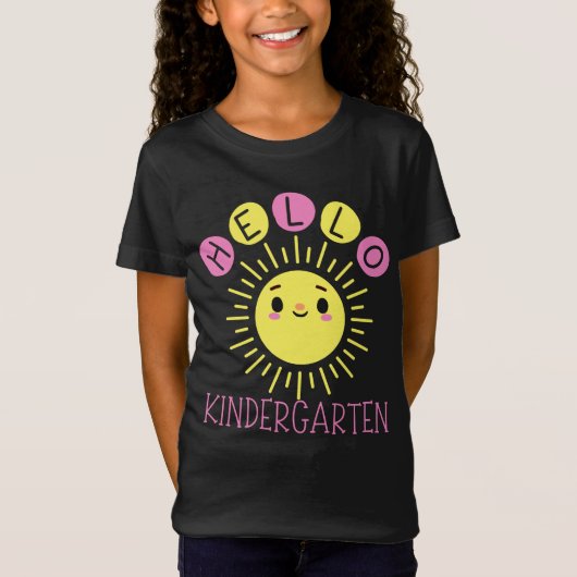 hallo Kindergarten Terug naar School Sunshine T-shirt (Voorkant)