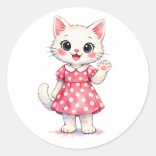 Hallo Kitty! Ronde Sticker