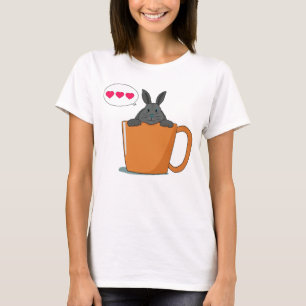 hallo kleine grijze bundel t-shirt