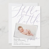 Hallo kleine moderne foto aankondiging (Voorkant)