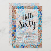 Hallo Kleurrijk & Leuk Mozaïek Kaart (Voorkant / Achterkant)