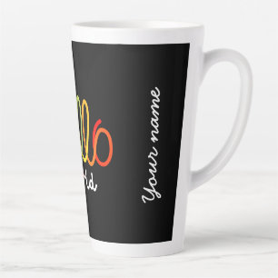 Hallo Kleurrijke wereld Latte Mok