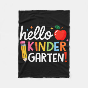 Hallo kleuterleidster kinderen terug naar school e fleece deken