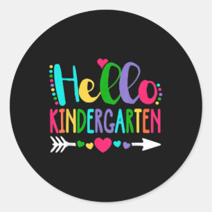 Hallo kleuterleidster squad kinderen terug naar sc ronde sticker