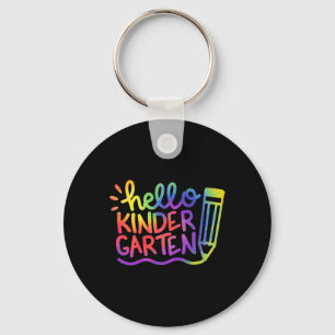 Hallo Kleuterleidster Tie Dye Welkom Byck Aan Sleutelhanger