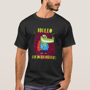 Hallo Kleuterschool Alligator Reptielen Dierentuin T-shirt