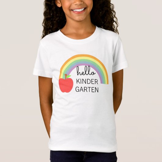 Hallo Kleuterschool Custom T-shirt (Voorkant)