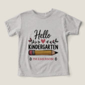 Hallo Kleuterschool gepersonaliseerd terug naar sc (Design voorkant)