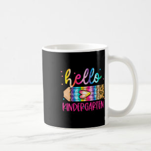 Hallo Kleuterschool Luipaard Tie Dye Potlood Schat Koffiemok