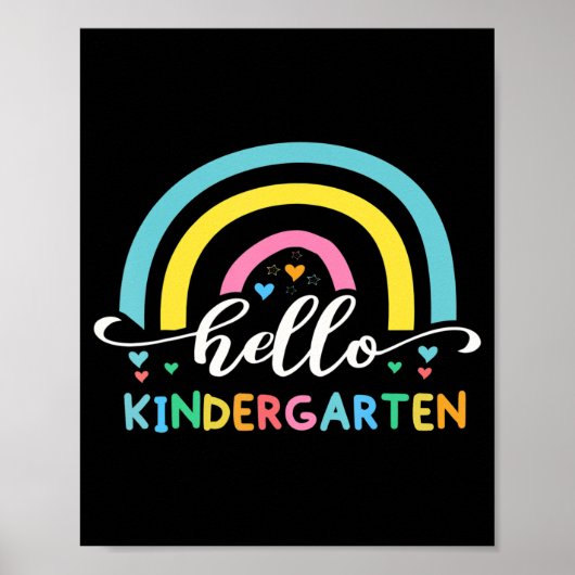 hallo kleuterschool poster (Voorkant)