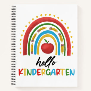 Hallo Kleuterschool Regenboog Terug naar School Notitieboek