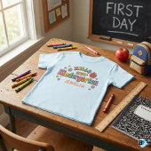 Hallo Kleuterschool Retro Groovy Aangepaste Naam K