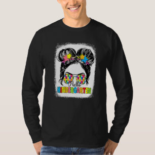Hallo Kleuterschool Rommelige Knot Zonnebril Tie D T-shirt