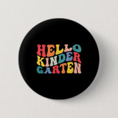 hallo kleuterschool ronde button 5,7 cm (Voorkant)