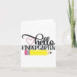 Hallo Kleuterschool Shirt CK naar school Teacher S Kaart