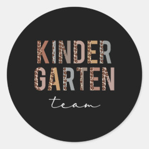Hallo Kleuterschool Team Ronde Sticker