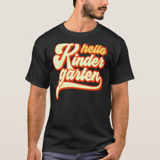 Hallo kleuterschool terug naar school leraar & stu t-shirt