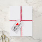 Hallo Knap met rood hart Cadeaulabel (Met Touw)