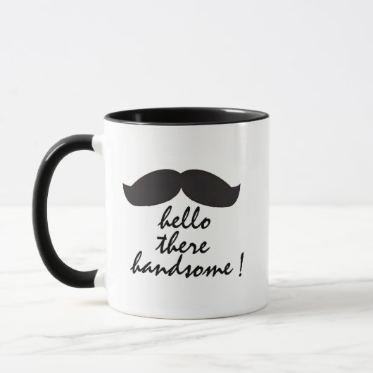 Hallo Knappe boodschap mok cadeau voor vriendje (Links)