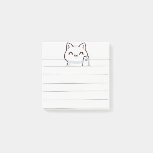 Hallo knappe kat eenvoudig post-it® notes