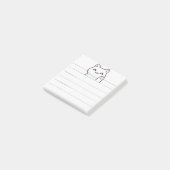 Hallo knappe kat eenvoudig post-it® notes (Schuin)