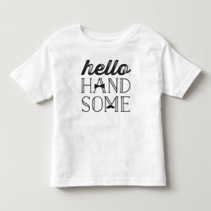 Hallo Knappe - Snor & Vlinderdas Kleine Man Jongen Kinder Shirts