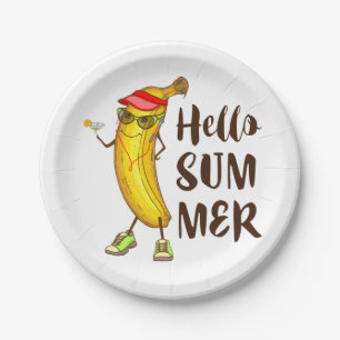 Hallo Koele banaan Papieren Bordje