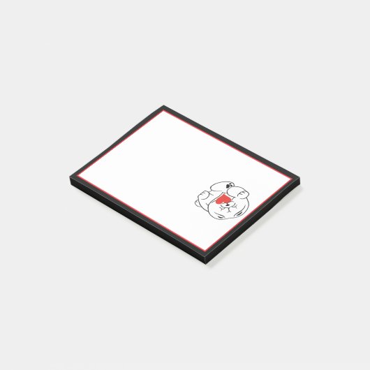 HALLO KOKORO Chow dog Post-it® Notes (Schuin)