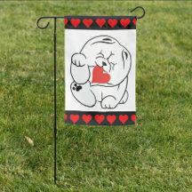 HALLO KOKORO Chow hond Tuin Vlag