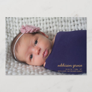 HALLO koninklijke aanmaning // Faux Gold Foil Aankondiging