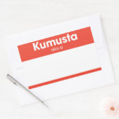 hallo "Kumusta ako si" Rechthoekige Sticker (Envelop)
