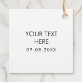 hallo Label, alle Occasion Gift Labels, Kraft Bedankjes Labels (Achterkant)