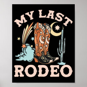 Hallo, laten we wild worden Cowgirl vrijgezellenfe Poster