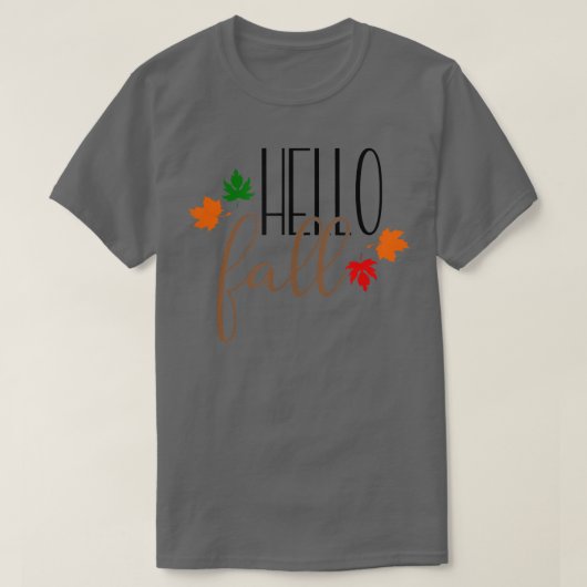 hallo Leaf Welcome Autumn Herfst Mannen T-shirt (Design voorkant)